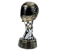 Anneome Helmet Shaped Resin Motorcycle Race Trophy for Competition Award with Smooth Finish Creative Home Decor Prize Encouraging Winners Gift