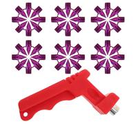 Anneome High-precision Metal Track Spikes Set with Spike Wrench for Sprinting and Golf Shoes Anti-slip Replacement Studs for Running and Golf Shoes Versatile Traction Soft Grass and