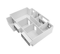 Anneome Indoor Profile Model Building Model Apartment Renderings DIY Miniature House Kit Architectural Crafting Kit