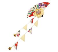 Anneome Japanese Kimono Tassel Hair Clip with Elegant Flower Design Traditional Japanese Style Accessory for Women for Yukata Cosplay Weddings and Festivals