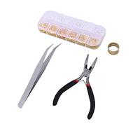 Anneome Jewelry Making Essentials 1200pcs Kit Open Jump Rings Lobster Clasps Findings Plier for DIY