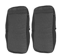 Anneome Knee Scooter Cushion Pads Black with Memory Foam Comfort and 2pcs Polyester Knee Walker Pad Covers Suitable for Hospital and Home Use