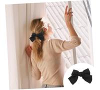 Anneome Large Black Bowknot Hair Clip for Women Adorable Cloth Barrette Bobby Pin Party Hair Accessory Elegant Fashionable Jewelry