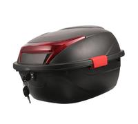 Anneome Large Capacity Multi-Function Rear Tail Box Reinforced Base and Straps for Motorbike, Universal Motorcycle Storage Case Compatible Electric Scooters and Motorcycles, Matte Black Random Color