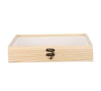 Anneome Large Solid Wood Insect Display Box 26X20Cm with Glass Lid, Specimen Shadow Case for Butterfly and Cricket Collection, Educational Entomology Display for Home and Classroom