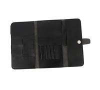 Anneome Leather Hair Scissor Case for Hairdressers High-Grade Leather Hairdressing Tools Bag Compact Pouch Holds Scissors and Combs Stylish Storage Organizer for Barber Salon Use