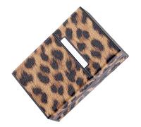 Anneome Leopard Print Cigarette Storage Holder with Magnetic Buckle Portable Protective Case for Cigarettes Ergonomic Comfortable Grip Damp and Squeeze Resistant Pocket for Men