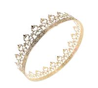 Anneome Lightweight Gold Metal King Crown for Men European-inspired Regal Tiara with Iron Construction Elegant Royal Style Headwear for Halloween Weddings Medieval Costume Parties and