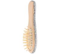 Anneome Lightweight Wooden Detangler Brush for Unique Portable Scalp for Home and Travel Relaxation