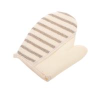 Anneome Linen Body Scrub Mitt Exfoliating Glove for Shower Bathing Supply Gentle Deep Cleansing and Dead Skin Removal Ergonomic Fit for All Skin Types Spa-style Pore Unclogging