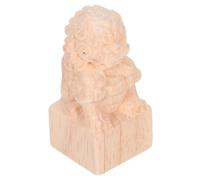Anneome Lion Head Wood Banister Finials European Classical Carved Solid Wood Post Caps for Staircases Furniture Stability Enhancers Decorative Newel Post Toppers Rustic