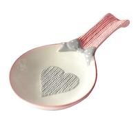 Anneome Marble Spoon Rest Compact Household Holder Wear-Resistant Scoop Rest Elegant Ceramic Scoop Accessory for Daily Use Table Decoration
