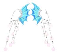 Anneome Mermaid Hair Clips for Princess Tassel Hair Accessories Safe Comfortable Multiuse Headpieces and Earrings Enchanting Sea Design for Little Dress Up and Costume Parties