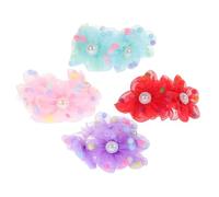 Anneome Mesh Hair Accessories Comfortable Experience Hair Bun Nets 4pcs for Women Holds Bun in Place Abs Material for Casual Occasions and Cosplay
