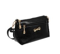 Anneome Messenger Bag with Bow Shape Moderate Capacity PU Material Creative Design for Shopping and Dating Female Friends