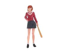 Anneome Miniature People Baseball Uniform Figurine Standing Dollhouse for DIY Train Scenes Durable Architectural Tiny People Model Vibrant Colors Space Saving Design