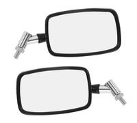 Anneome Motorcycle Rear View Mirror Wide Angle Square Design Enhanced Visibility Safety Rearview Mirrors Easy Installation Compatible with Motorbikes and Scooters
