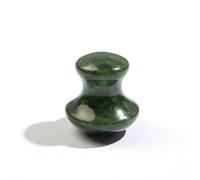 Anneome Mushroom Shaped Jade Gua Sha Tool Made of Rose Quartz Ergonomic Face and Body Massage Roller Portable for Wrinkle Reduction Eye Care and Relaxing Skin Massage (A)