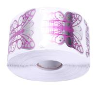 Anneome Nail Art Extended Papers Tray for Manicure with Precise Nail Guide Forms Safe Paper Material Convenient Use for Salon and Home Large Rolls Package