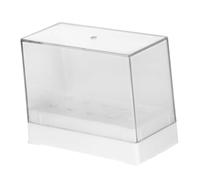 Anneome Nail Drill Bits Storage Box with Transparent Cover Manicure Grinding Head Holder Professional Organizer Stand for Salon and Home Use