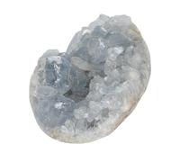 Anneome Natural Celestite Crystal Mineral Specimen Raw Stone Cluster with Irregular Shape Tranquility and Unique Natural Formation Decoration for Collecting and Meditation Rooms