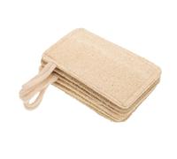 Anneome Natural Loofah Dish Sponge 6pcs Kitchen Cleaning Loofah Scrubber Soft Non-Shrinking Dishwashing Sponge Odour-Free and Water Absorbent Scouring Pad for Multipurpose Use