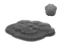 Anneome Non-Slip Shower Foot Scrubber Pad with Suction Cups TPR Material Massage Cushion for Dead Skin Removal Wall-mountable Foot Cleaner Mat for Bathroom Spa and Pedicure Use