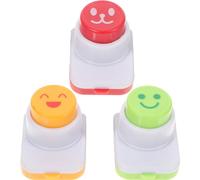 Anneome Onigiri Mould Set 3pc Rice Ball Mould Sushi Serving Set Smile Face Seaweed Embossing Tool