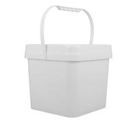 Anneome Paint Storage Bucket with Lid and Handle Industrial Paint Container for Chemical Powders Efficient Space Saving Square Design Multipurpose Coating Storage and Transport