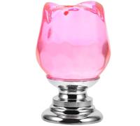 Anneome Pink Rose Flower Toilet Button Assistant Tool Plastic