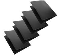 Anneome Plastic File Folder and Organising Papers Efficiently 4pcs with Double Slots Design Black Plastic Document Folder for Test Paper and Files Storage for Office Use
