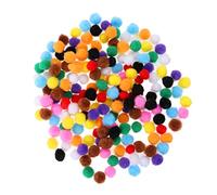 Anneome Plush Ball Clothes 200 Pcs 10 Mixed Pack Pom Balls Squishy Craft Toys Flocking Plush for Boys and Girls DIY Accessory
