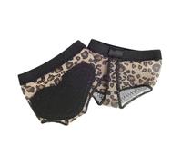 Anneome Pointe Foot Cover Small Insoles for Belly Dance Practice Thicken Leather Half Palm Protector with Elastic Edge for Comfortable Movement Leopard Print