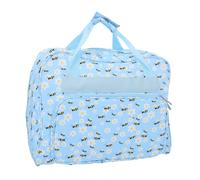 Anneome Portable Crochet Storage Bag with Multiple Pockets Lightweight Sewing Machine Carrying Tote for Travel Oxford Fabric Organizer with Hanging and Trolley Design for Knitting Yarn and