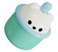 Anneome Portable Facial Foam Maker Pump Bottle for Face Wash, Green Cartoon Bear Design, Foaming Pump Dispenser for Home Bathroom Skincare