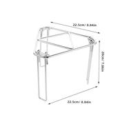 Anneome Portable Folding Campfire Grill Tripod Stand Easy Assembly Outdoor Cooking Rack Compatible with Wood and Charcoal Compact Travel Friendly Design for Camping Hiking Bbq and Picnics