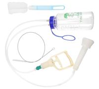 Anneome Portable Manual Milking Machine for Cows and Goats Plastic Milker Kit with Gentle Suction Strong Vacuum Power for Farm Use Easy to Clean and Carry for Household and Dairy Farms