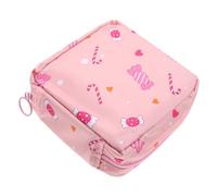 Anneome Portable Tampon Storage Holder Lovely Sanitary Pouch for Period Essentials Compact Design for Girls for Storing Napkins Cards and More Stylish and Convenient