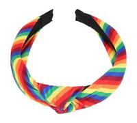 Anneome Pride Headband Women Featuring a Rainbow Knot Design, Thick Cloth Headband with Secure Hold and Soft Comfortable Fit, Stylish Hair Accessories for Women for Fashion and Daily Wear