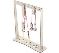 Anneome Pulley Block Kit for Physics Experiments Portable Science Learning Tool with Stands and Brackets for Middle High School Mechanics Education