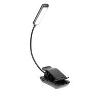 Anneome Rechargeable LED Music Clip Light for Piano Stand, Small Black Reading Book Lamp Clip, Portable Night Light for Sheet Music and Desk Use