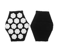 Anneome Reflexology Gloves 2PCS Black Cotton Cloth Sponge Plastic for Indoor Use Massage and Flexible Use Men Women