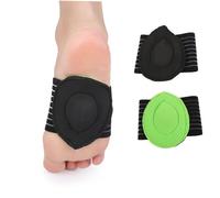 Anneome Relief Feet Heel Pad Anti-Skid Breathable Insole with Arch Support Cushioned Foot Care Insert for Men Women Lightweight Comfortable Insoles for Shoes Sandals Black Green