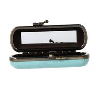 Anneome Retro Lipstick Storage Container with Mirror Lightweight Lip Balm Box for Daily Use Portable Chic Cosmetic Organizer Gift for Women and Friends