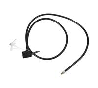 Anneome Reusable Bike Inflator Hose Portable Bicycle Pump Replacement Hose with Black Metal Connector Plastic Material Compatible with Multiple Valve Types for Convenient Tire Inflation