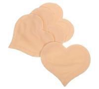 Anneome Reusable Breathable Nursing Pads 2 Pairs Heart-Shaped Washable Breast Pads Highly Absorbent Anti-Overflow Breastfeeding Cushions for Leaking Milk Care