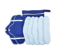 Anneome Reusable Washable Cloth Menstrual Pads 8pcs Set Breathable Portable Sanitary Towels for Women Daily Use Cotton Sanitary Pads Comfortable Protection