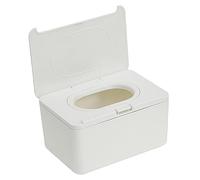 Anneome Reusable White Plastic Wipes Dispenser Box Lightweight Portable Paper Towel Holder Can Be Put on Dining Table for Travel and Nursery Use