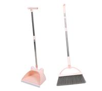 Anneome S Dustpan and Broom Lightweight Soft Bristle Floor Cleaning Tools for Pretend Play and Household Use Compact Safe Kindergarten Cleaning Kit