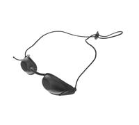 Anneome Safety Goggles Eye Patch for Ipl LED Light Therapy Hard Plastic Protective Eyepatch for Cosmetic Procedures UV Infrared Blue Red Light Protection Black Full Coverage